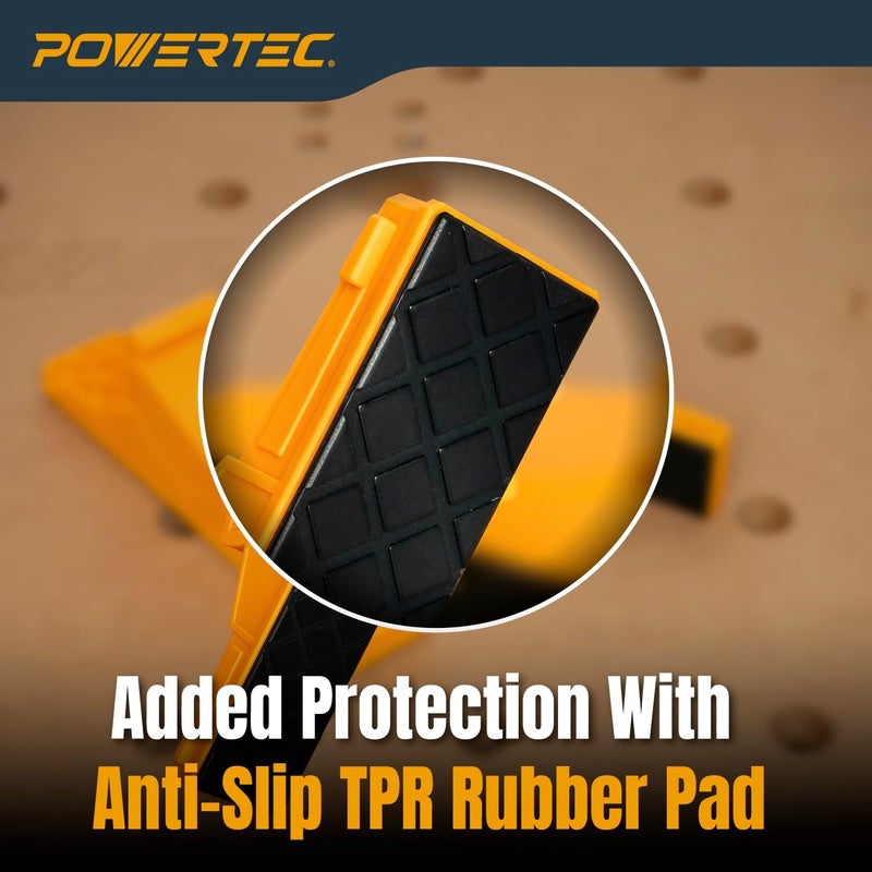 POWERTEC Swivel Jaws for Parallel Clamps, 2 Pack - Add-On Pivot Jaws for Irregular Shapes, Cabinet Door & Frame Gluing, Compatible with Most Standard Parallel Clamps (72156) - Image 3